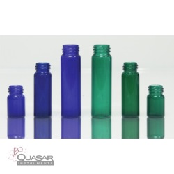 Qorpak Cobalt Blue & Green Glass Vials, Vial Only
